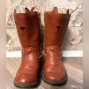 Carter’s Size 6 kitty cat face riding boots